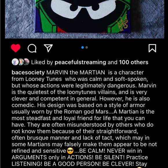 Original Art Painting of Martian The Marvin painting I did a long time ago - Picture 6 of 7